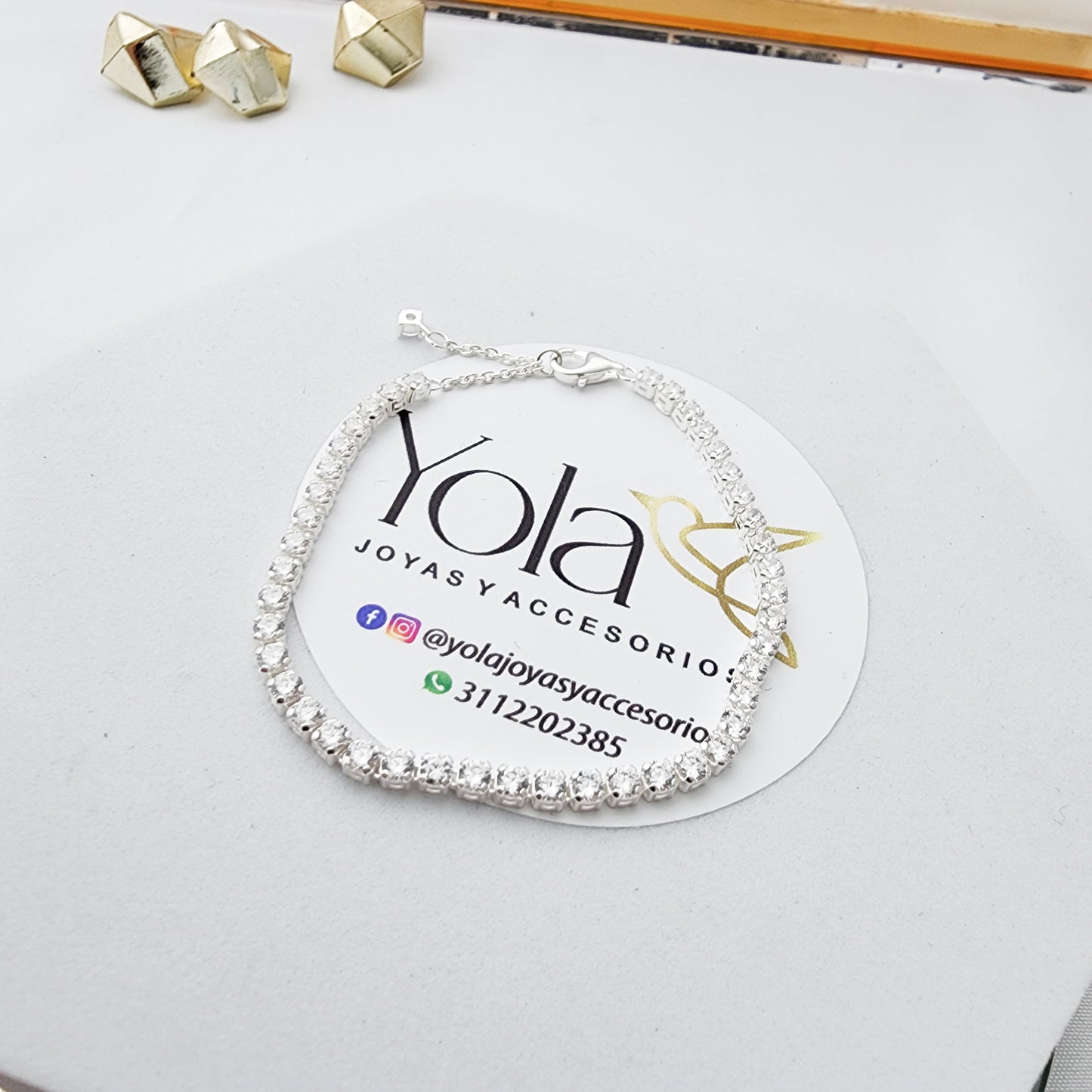Pulsera Cristales Estilo Tennis