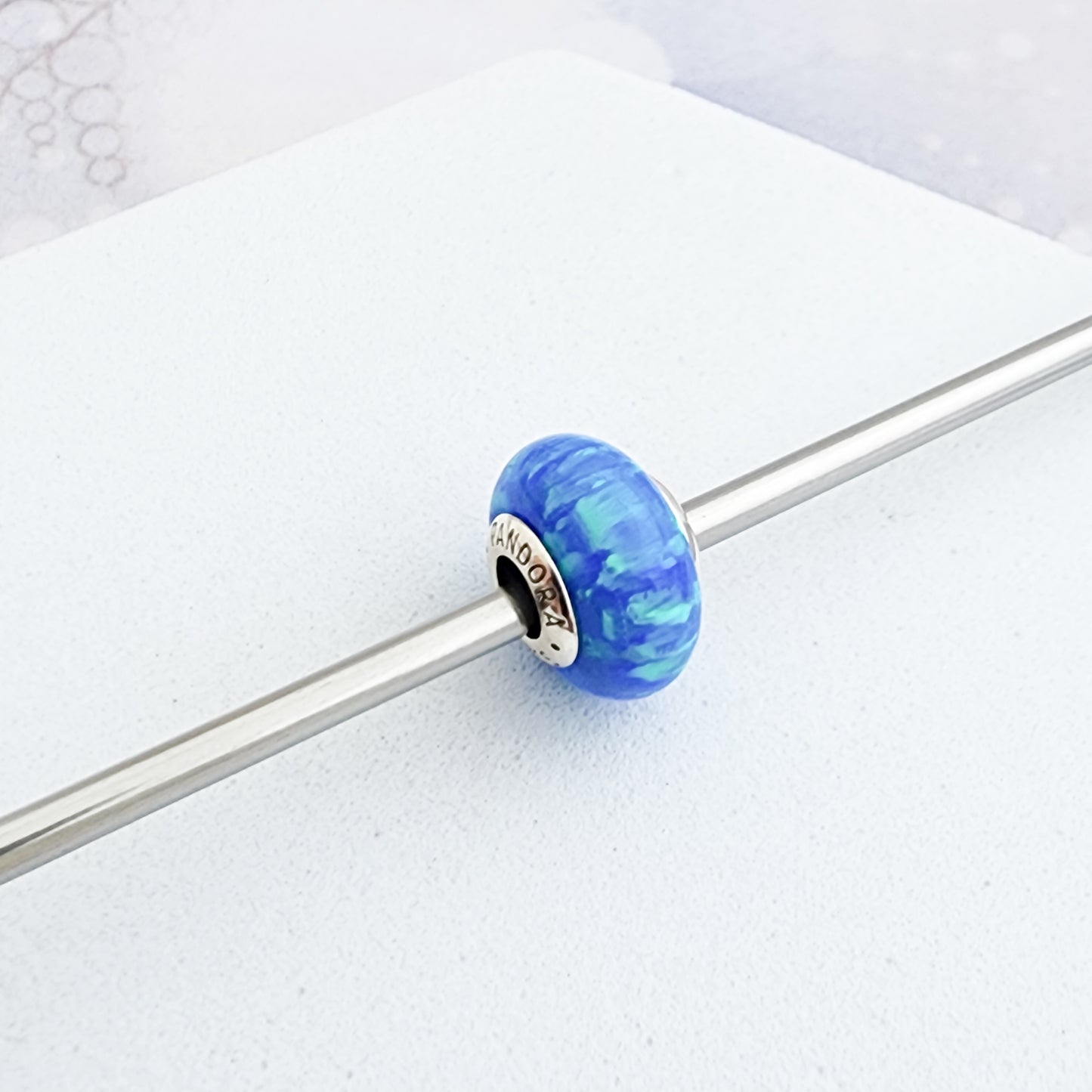 Charm Murano Ópalo Azul Oscuro
