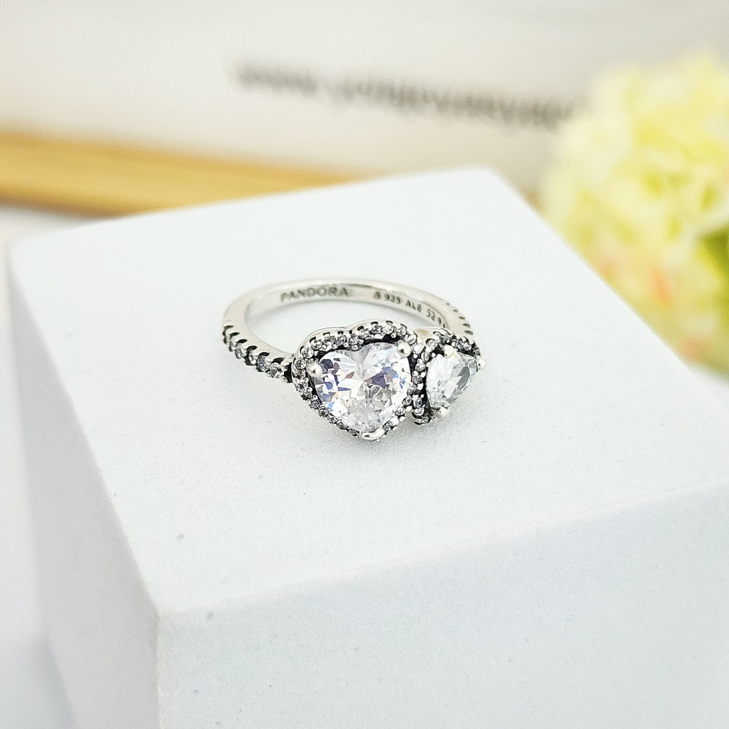 Anillo corazon doble