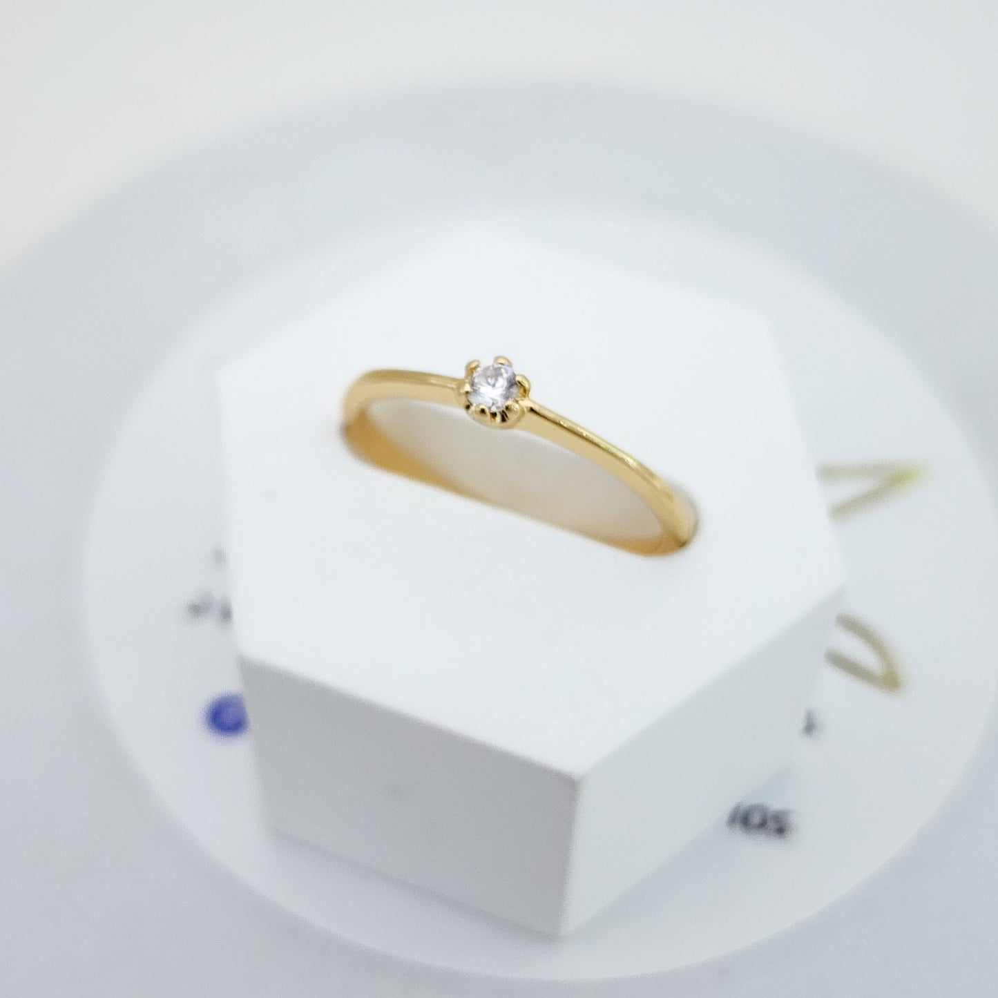 Anillo oro laminado