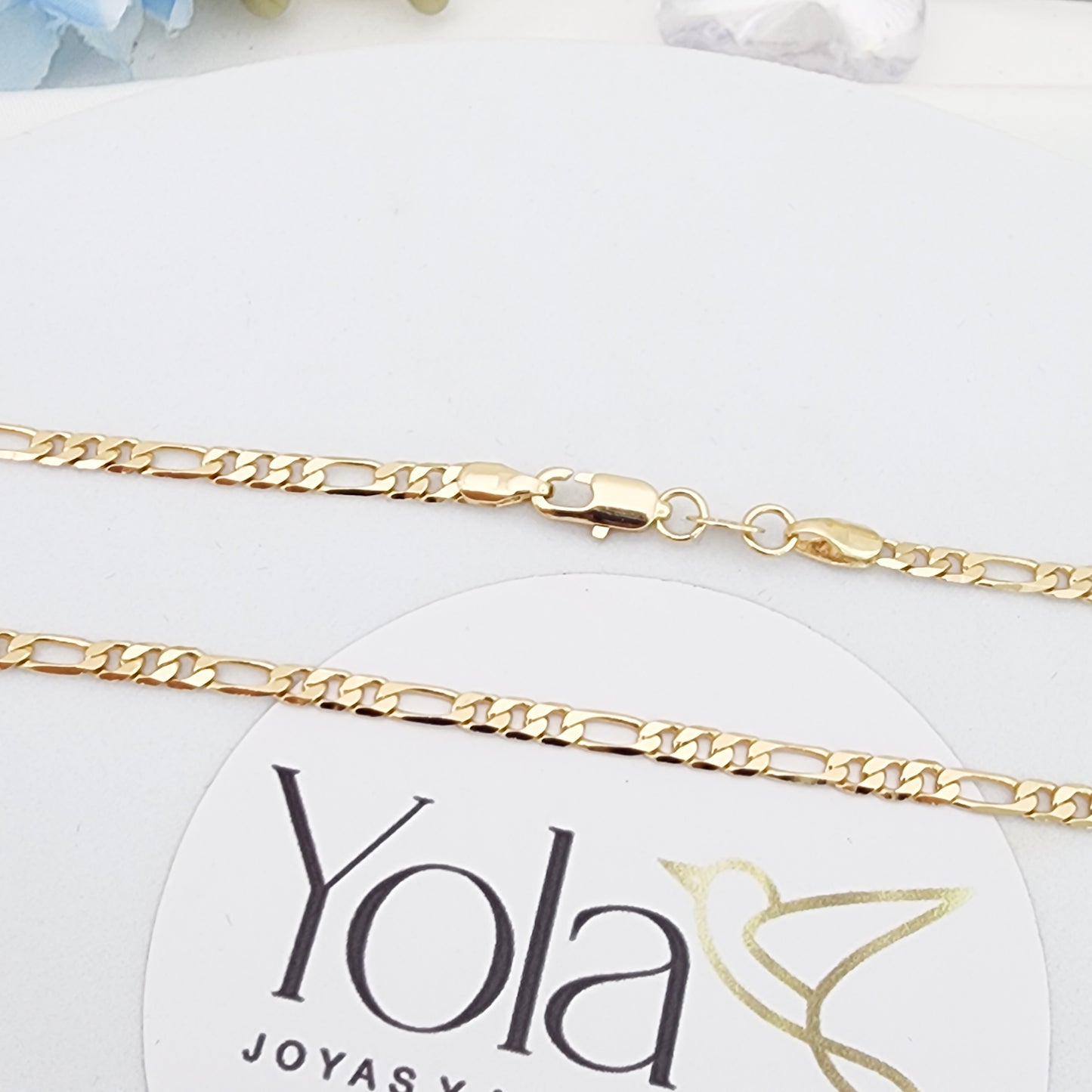 Cadena Oro Laminado 3x1