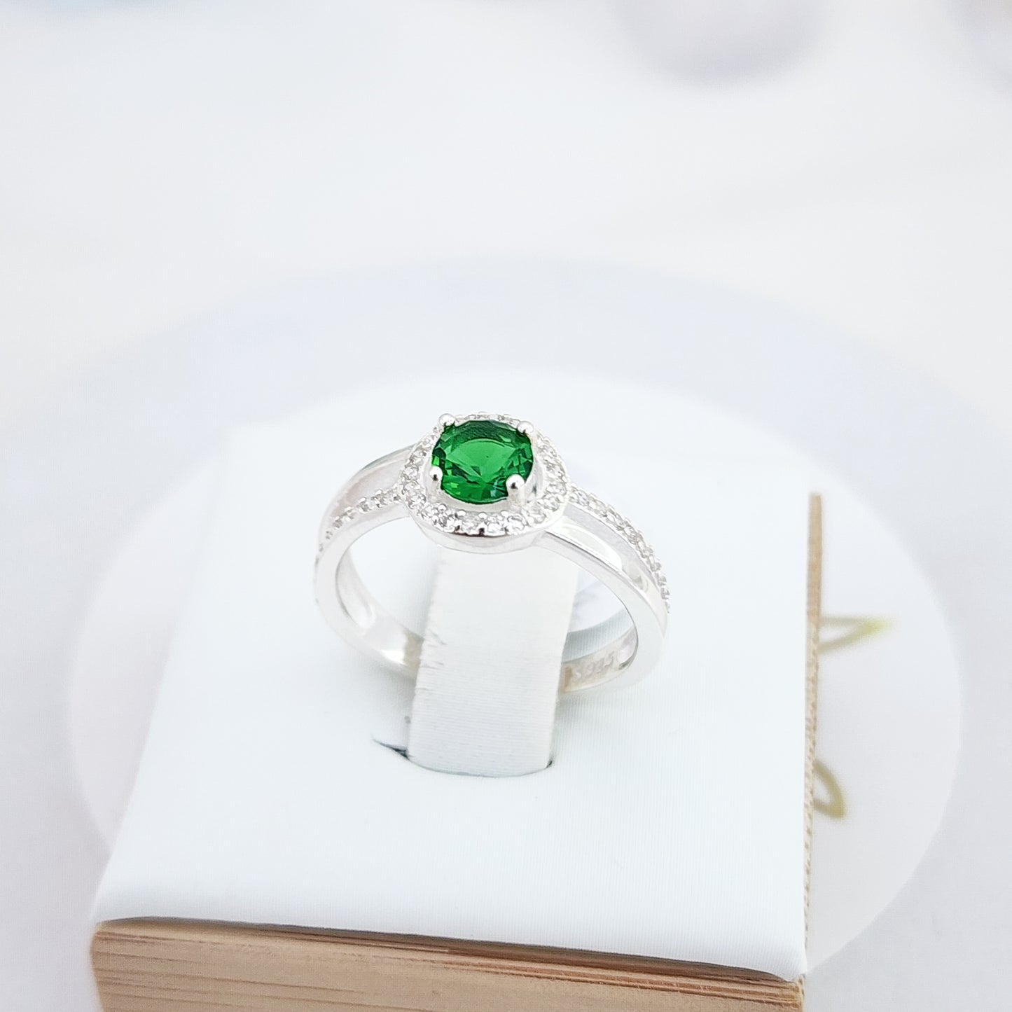 Anillo Cristal Verde