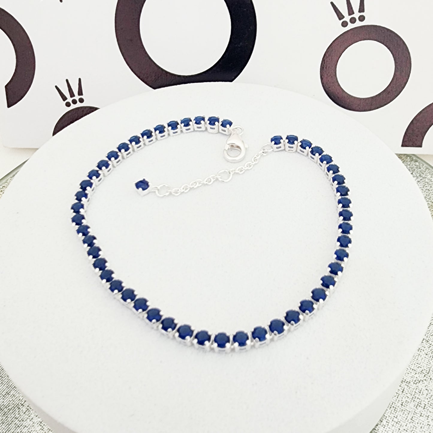 Pulsera tennis azul