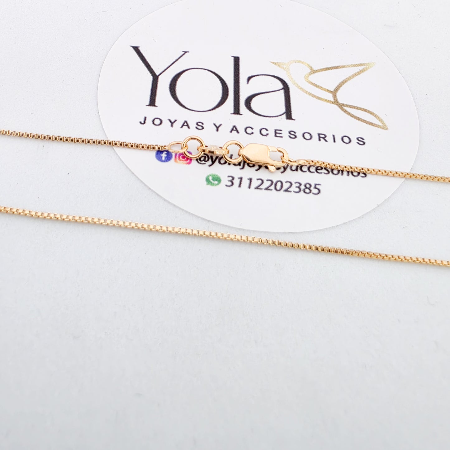 Collar oro laminado veneciana