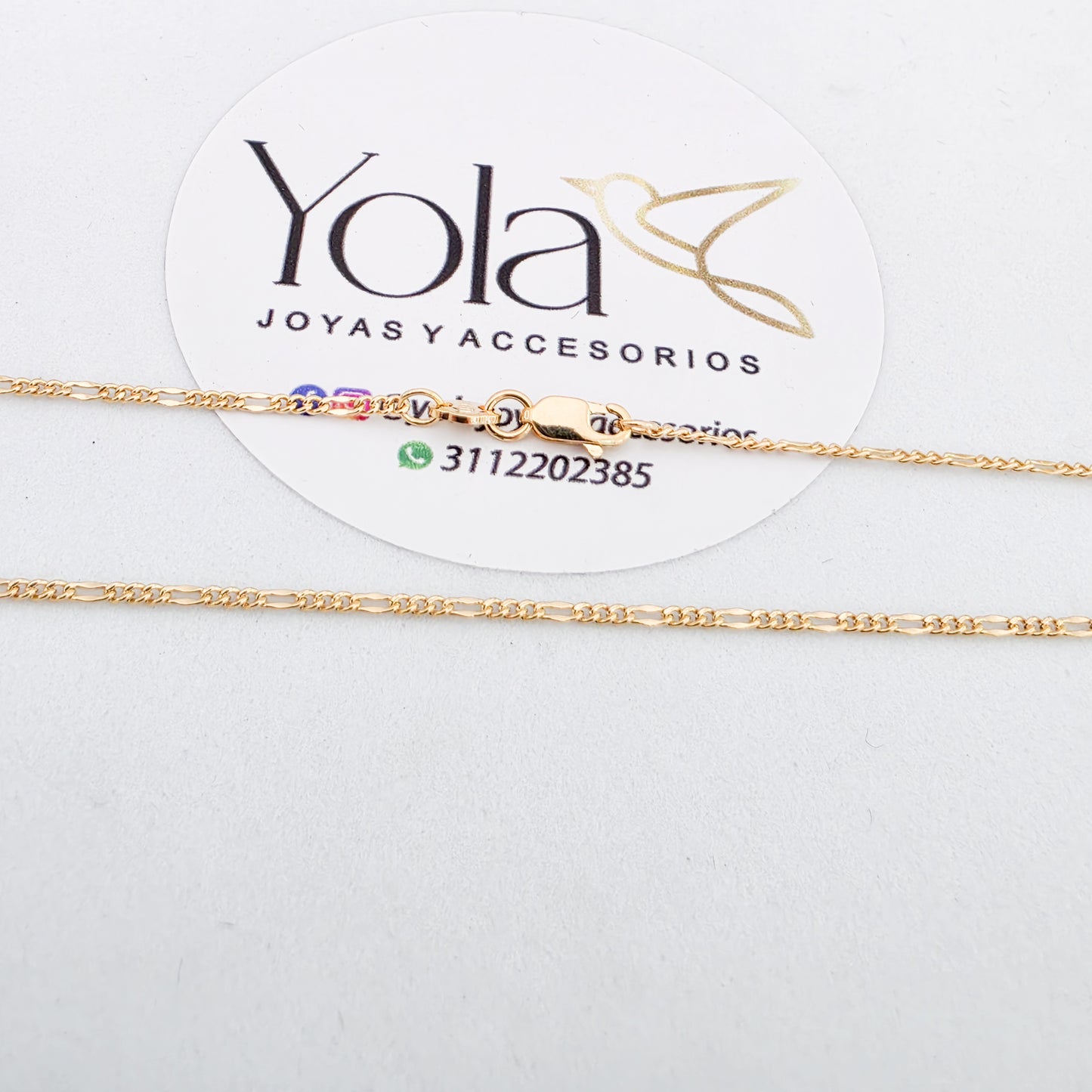 Collar oro laminado 3x1