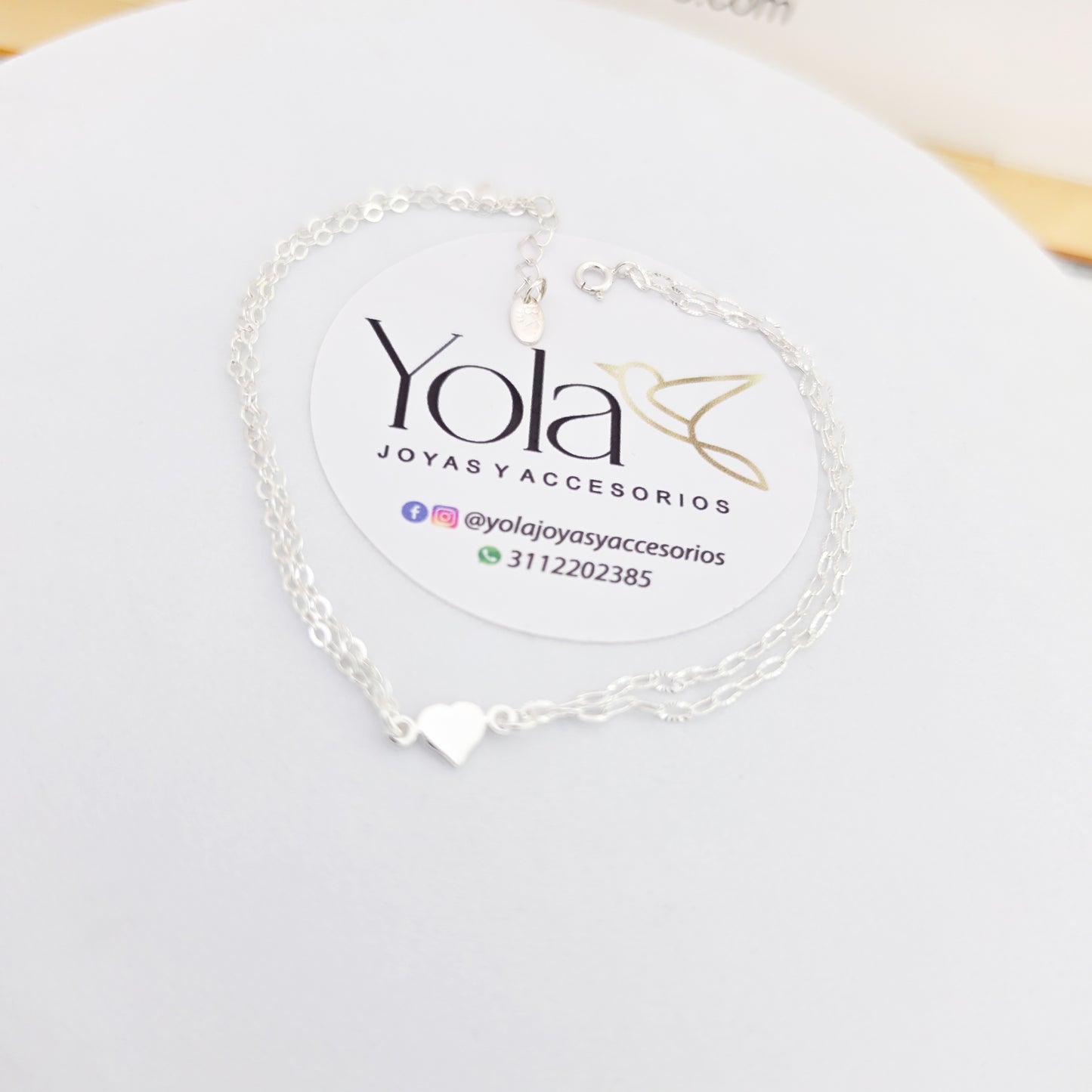 Tobillera corazon