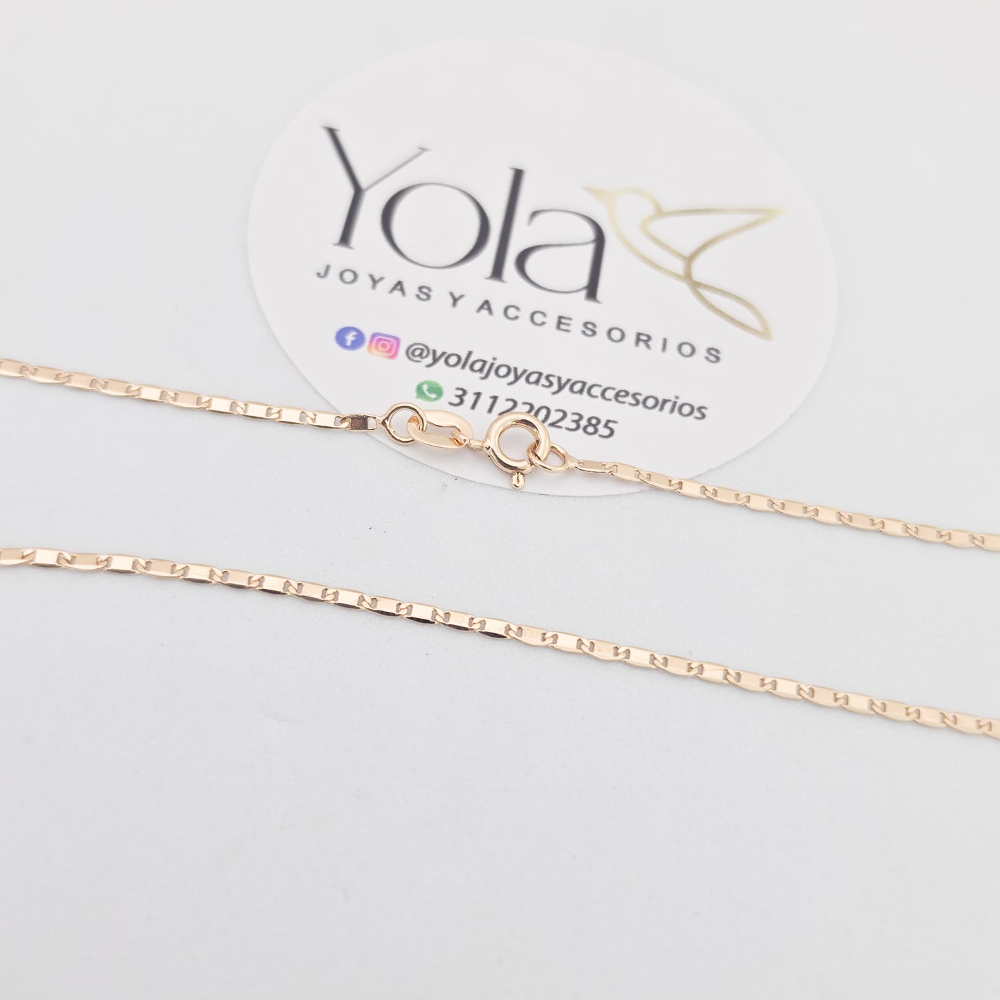 Cadena Oro Laminado escalera 40cm
