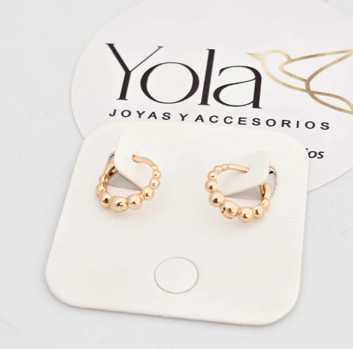 Candongas oro laminado 1 cm