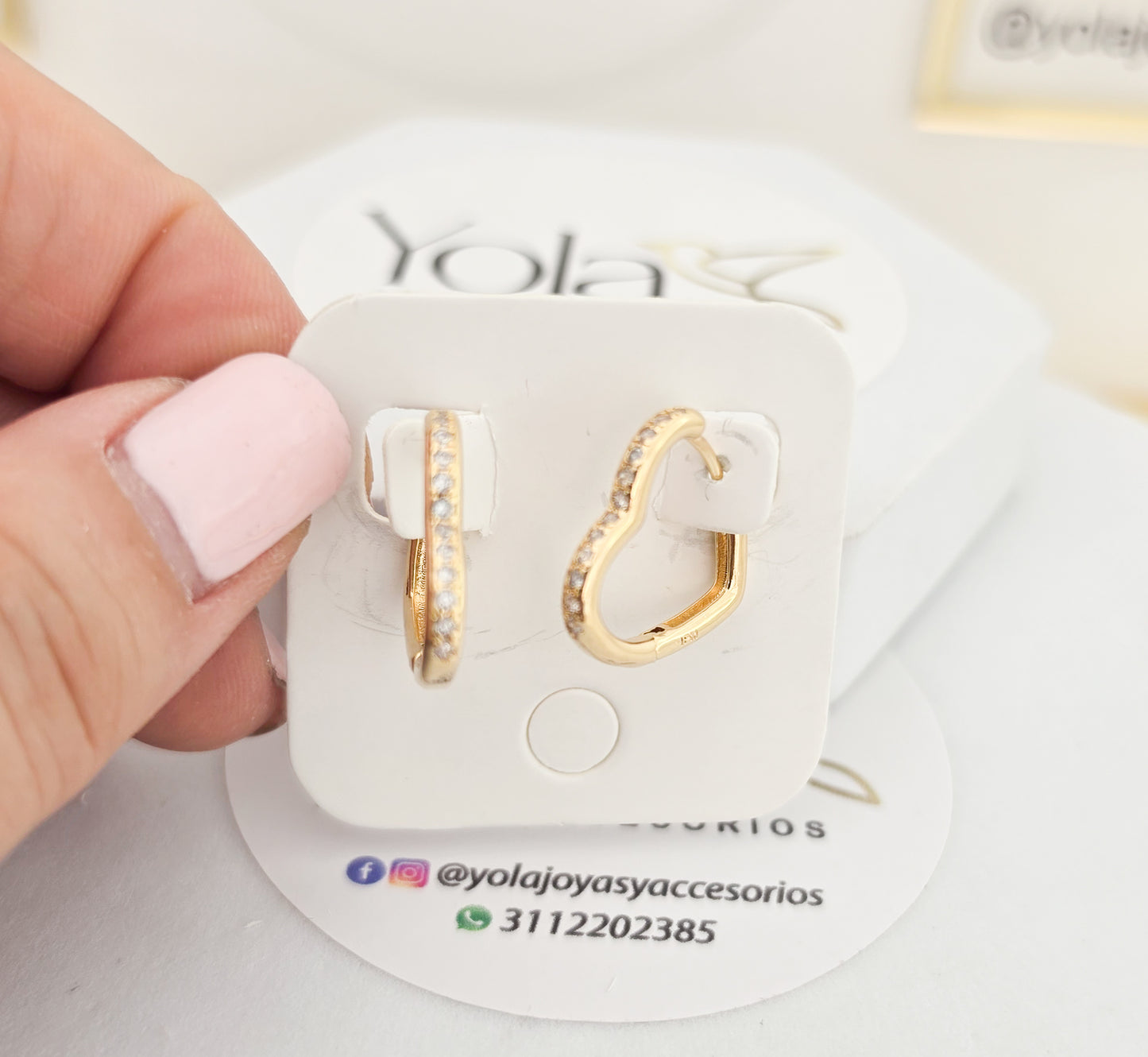 Candongas oro laminado 1.5 cm