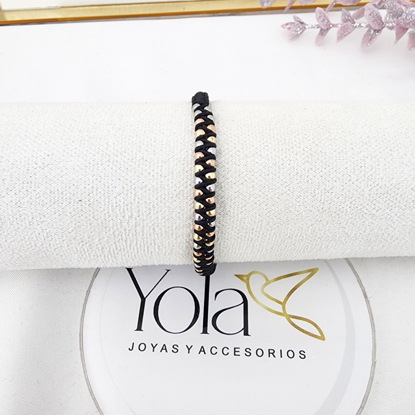 Pulsera Tejida Balines