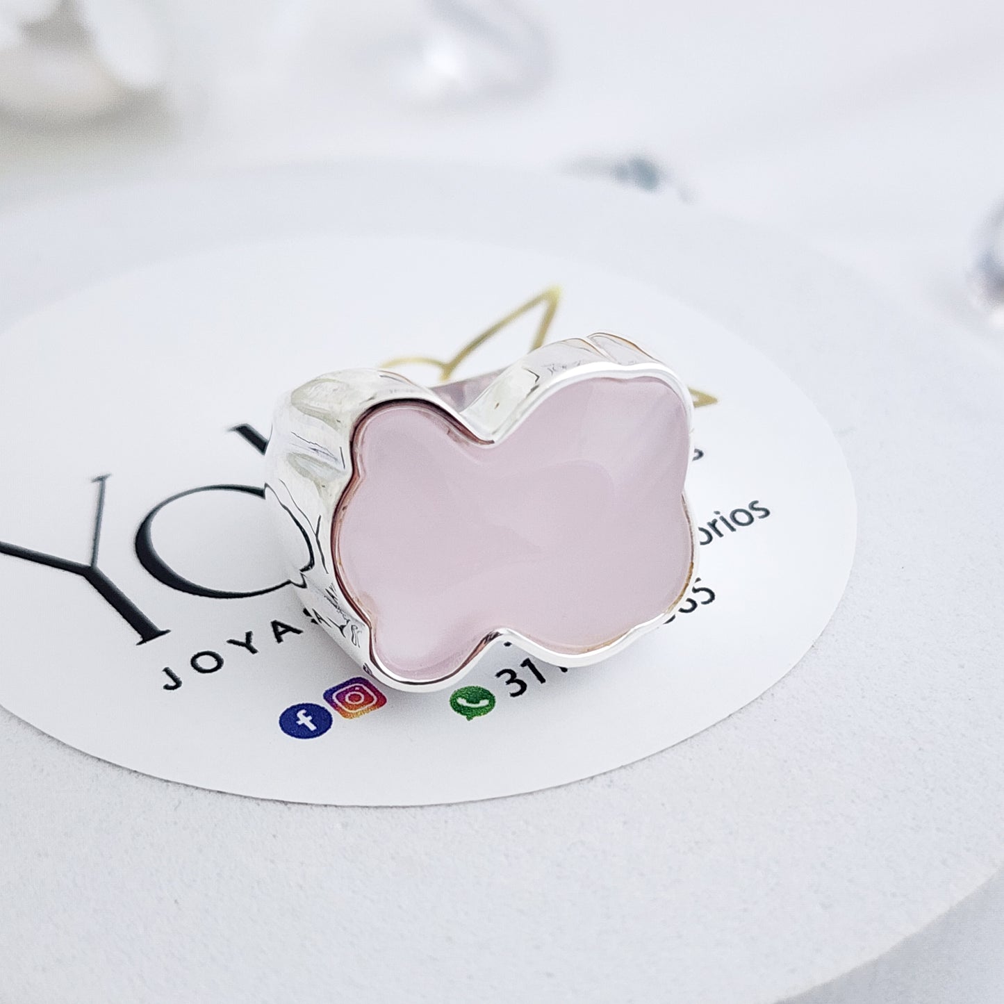 Anillo Oso Rosa
