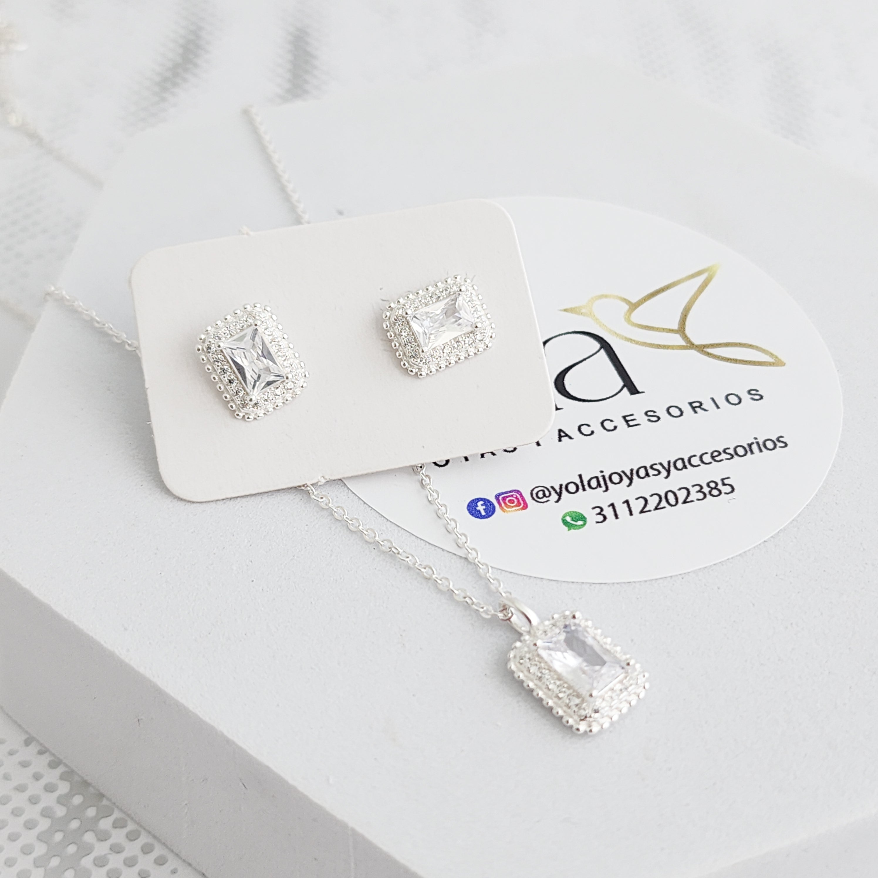 Juego Cristal Cuadrado