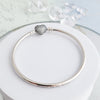 Brazalete Broche Corazón Rígido
