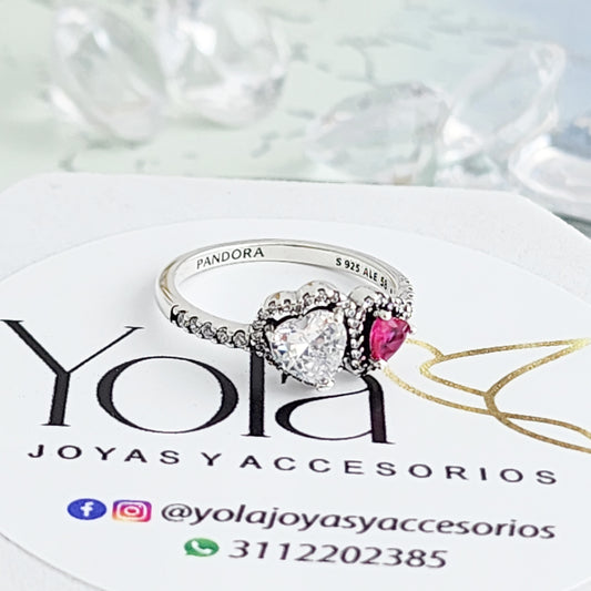 Anillo Corazón Doble
