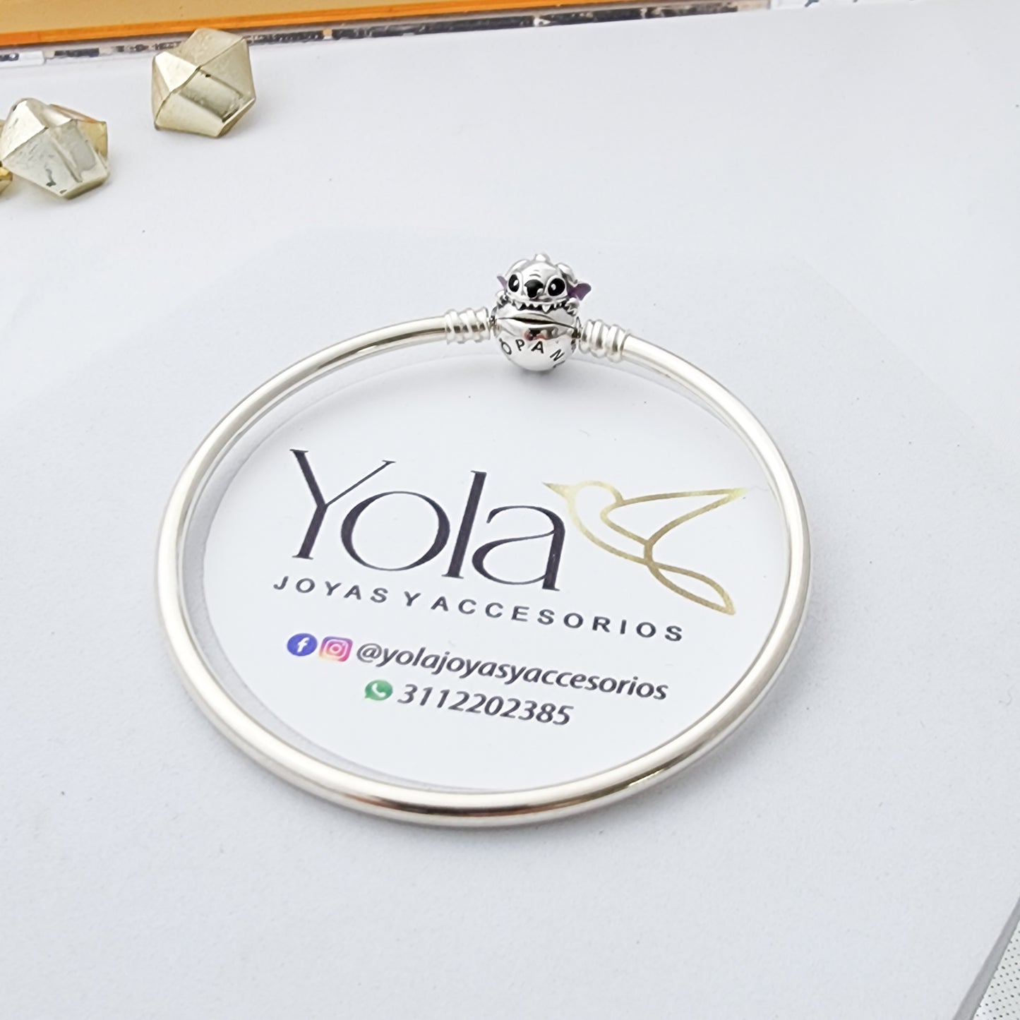 Pulsera Aro Rígido Broche Stich