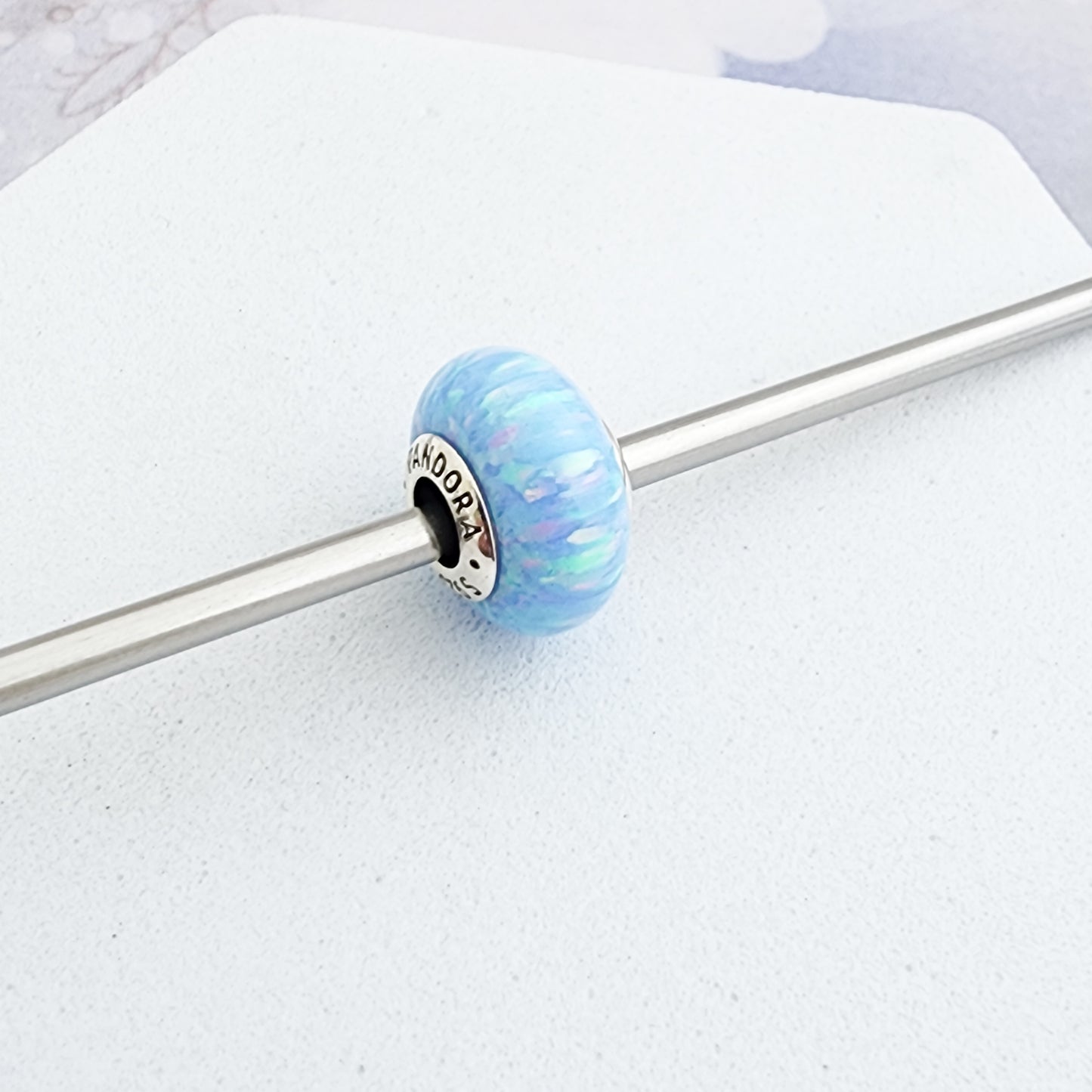 Charm Murano Ópalo Azul