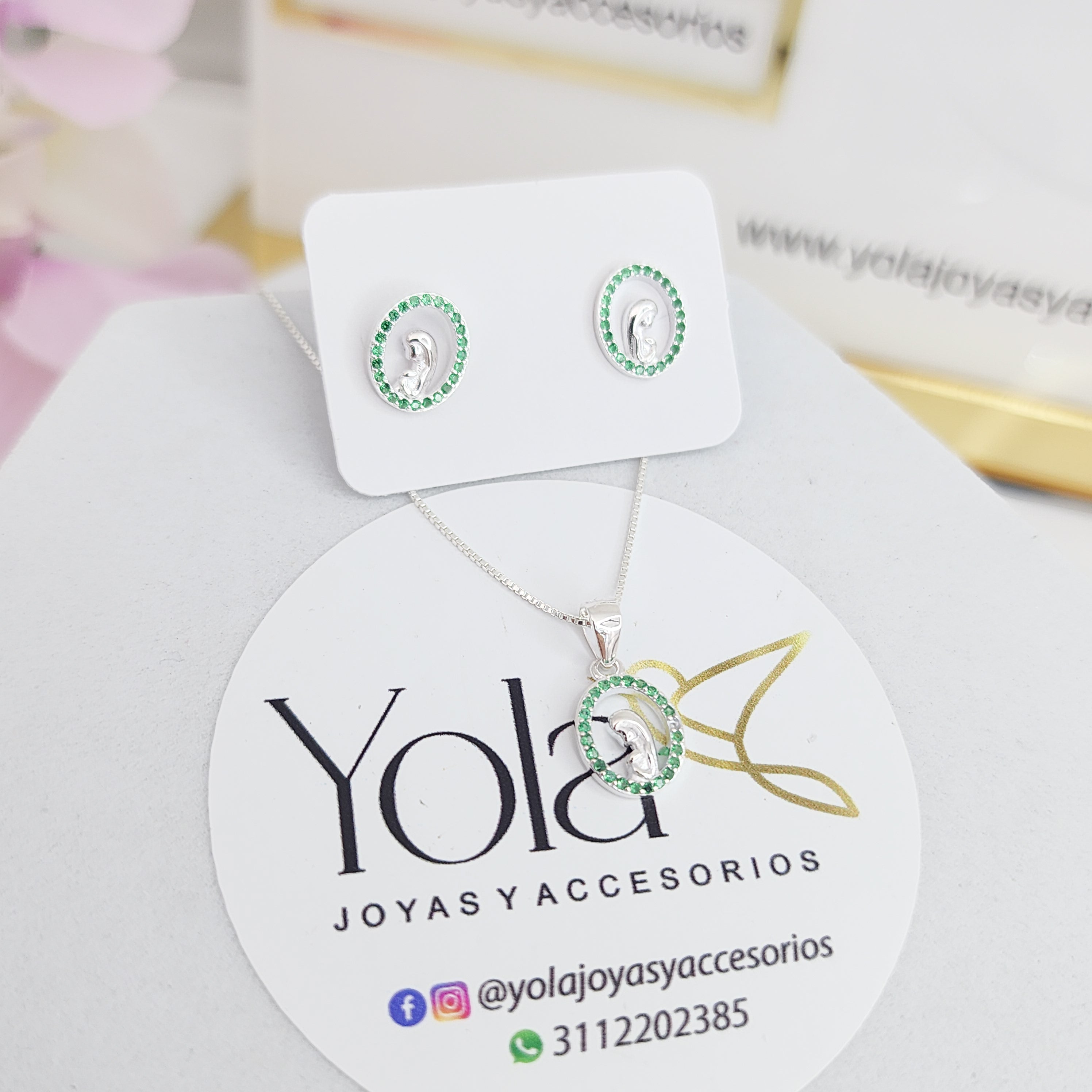 Juego Virgen María Verde