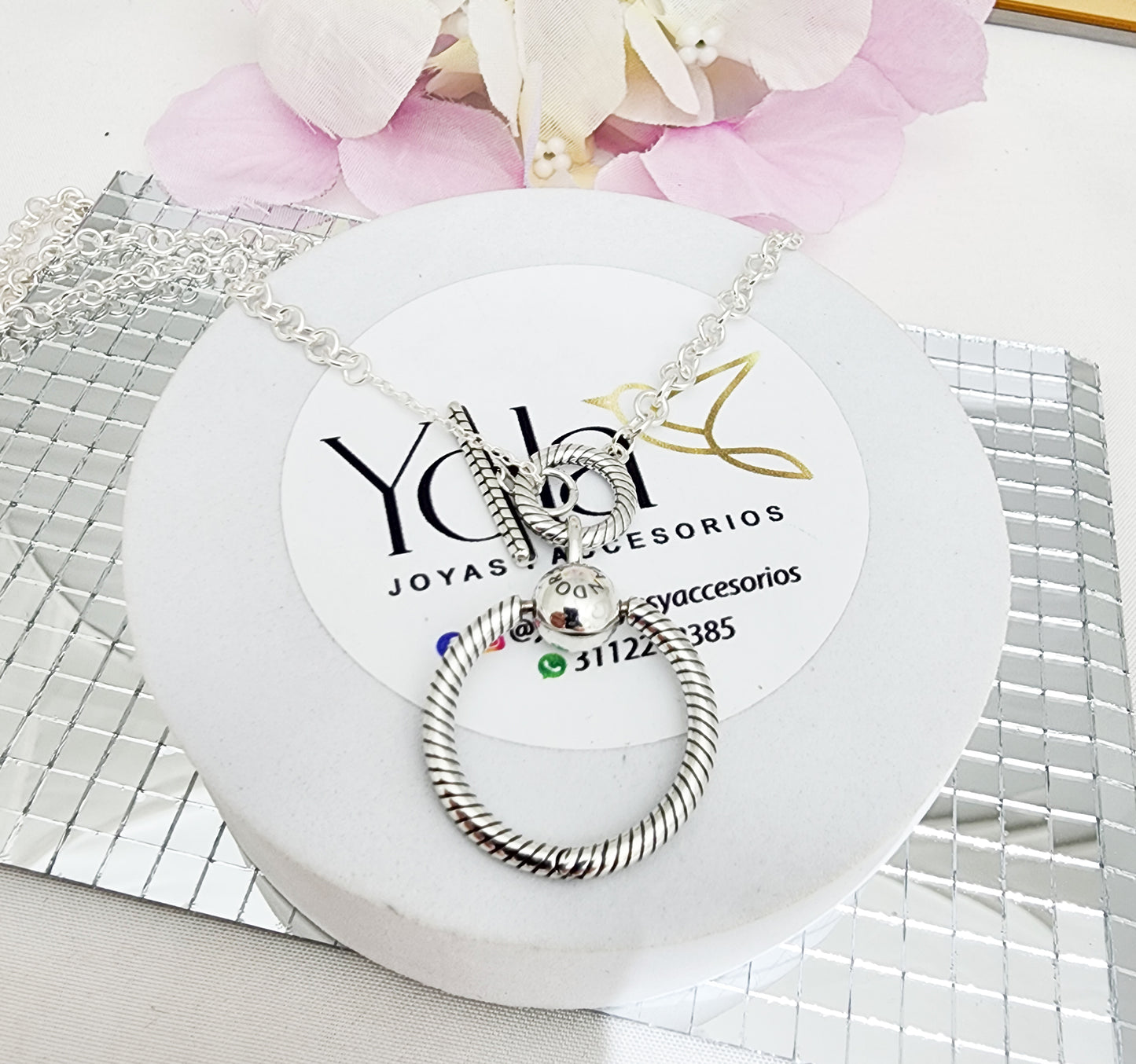 Collar aro porta dijes