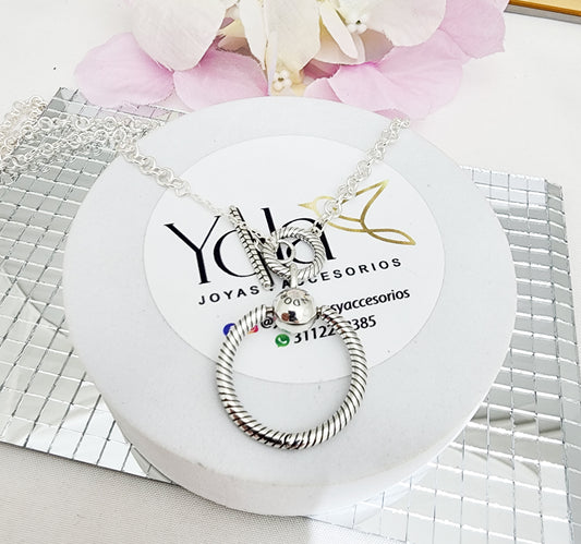 Collar aro porta dijes