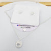 Juego Collar y Arete Mariposa