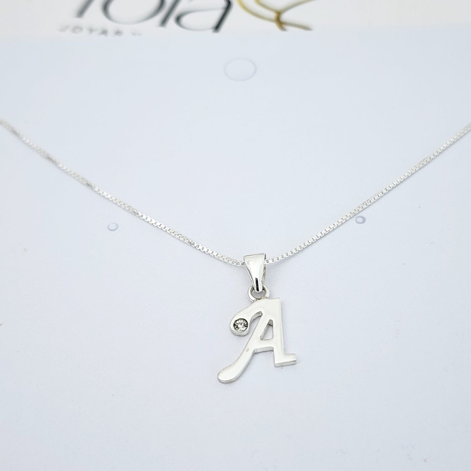 Cadena con dije plata