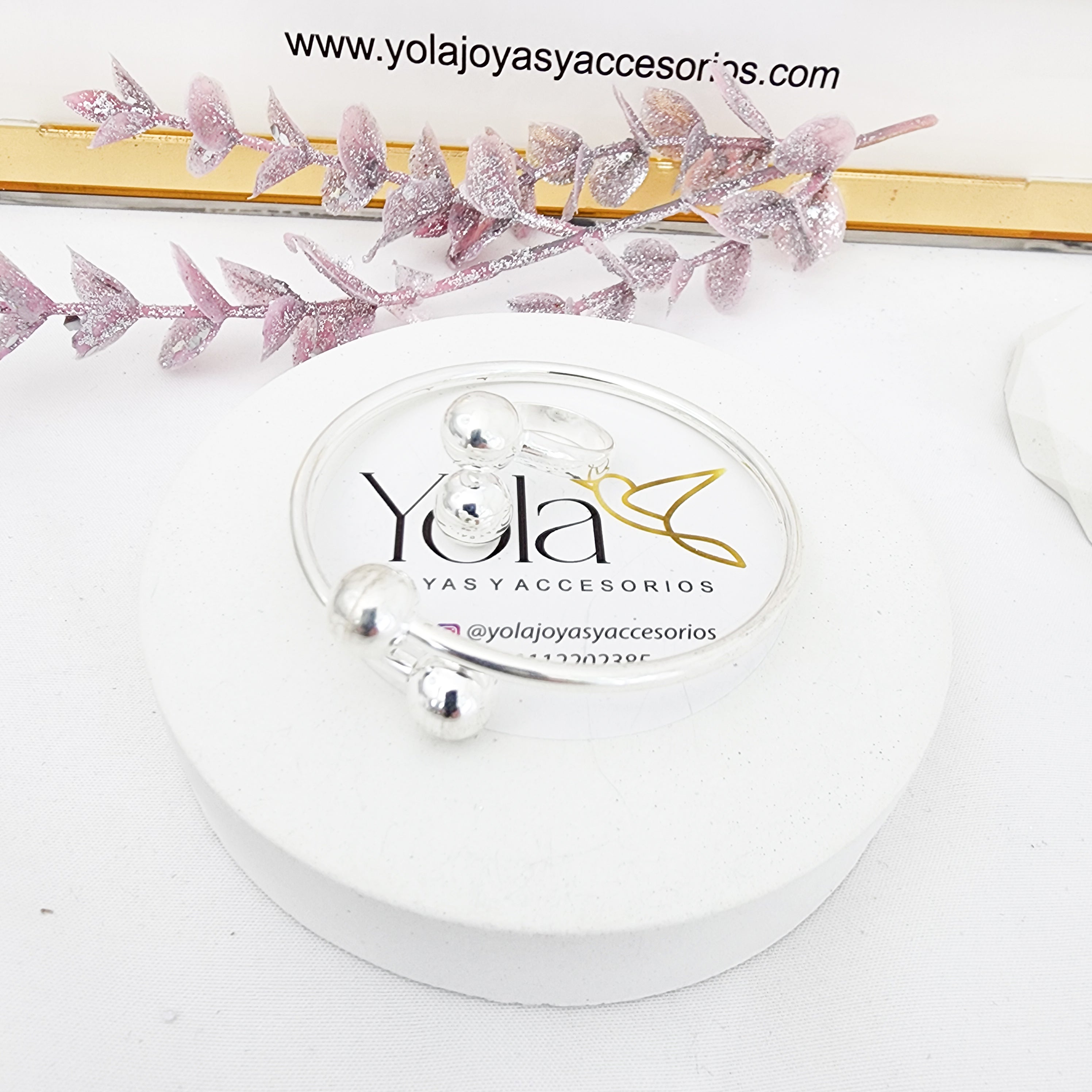 Juegop de pulsera y anillo ajustables