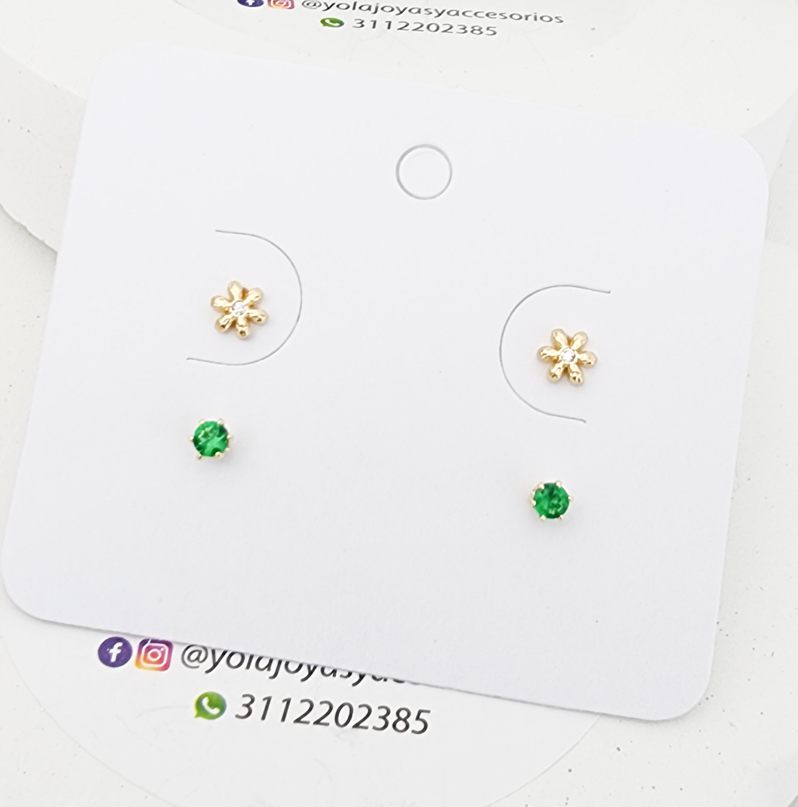 Juego topos  oro laminado