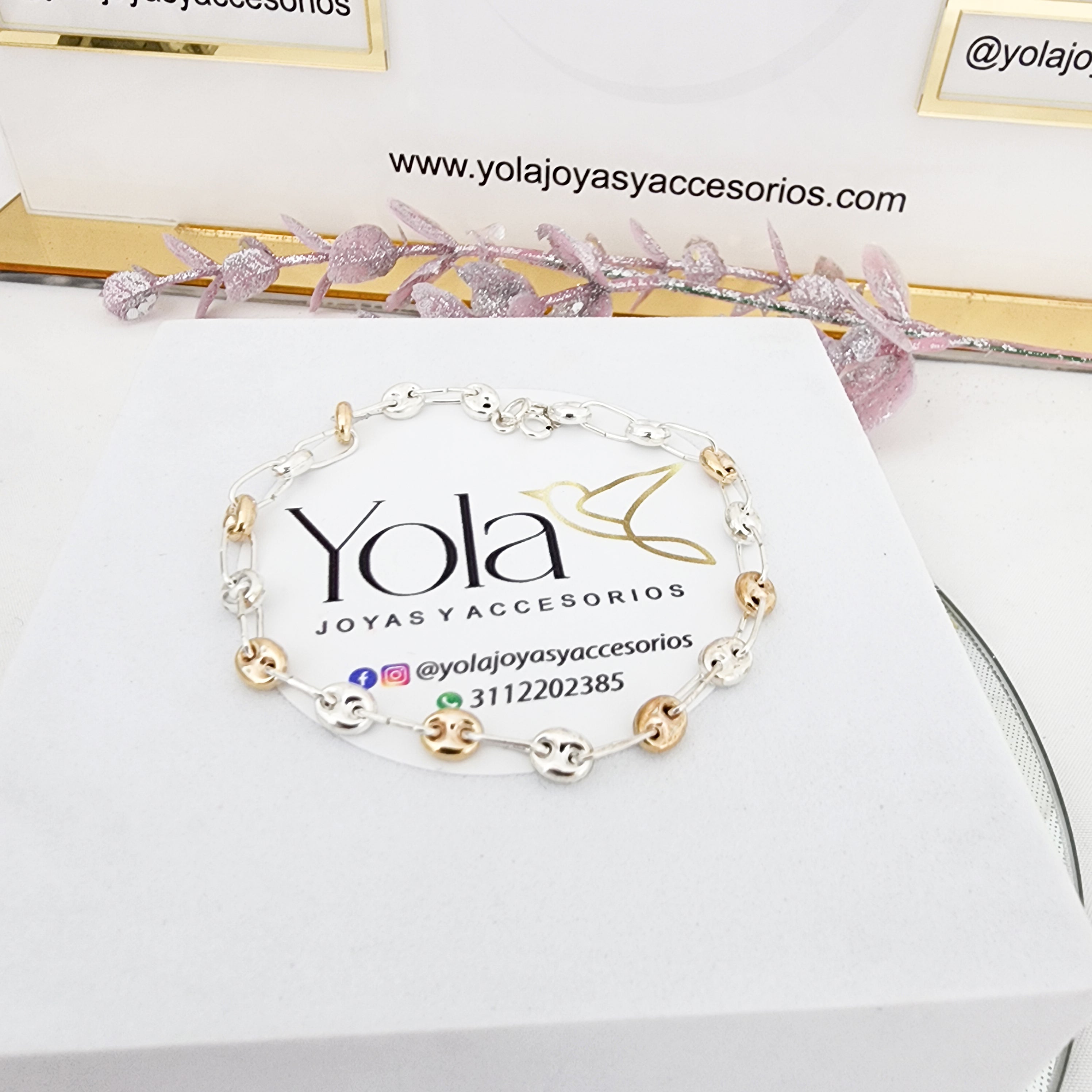 Pulsera oro plata