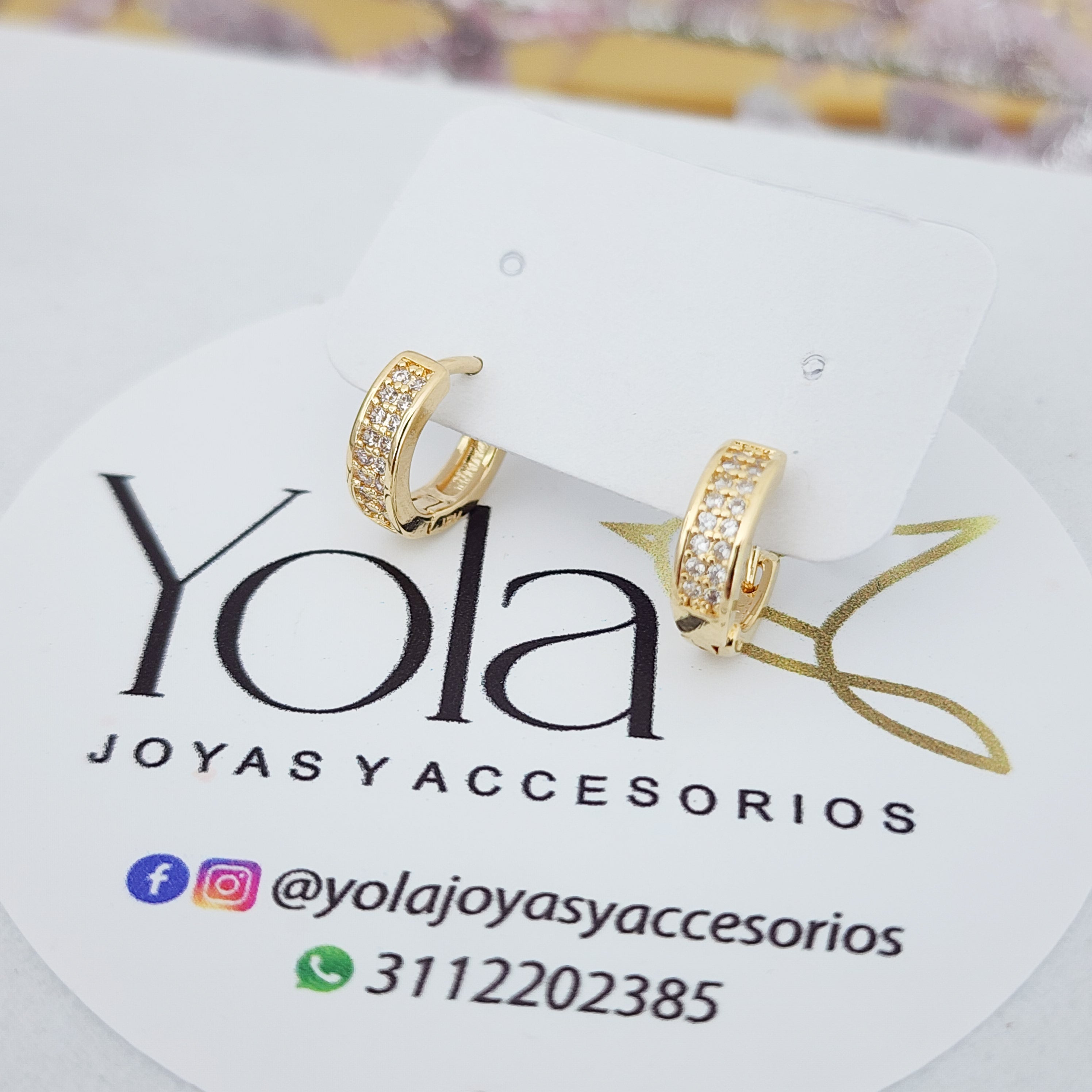 Candonga  oro laminado cristal