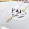 Collar oro laminado ala
