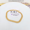 Pulsera tejido chino oro laminado