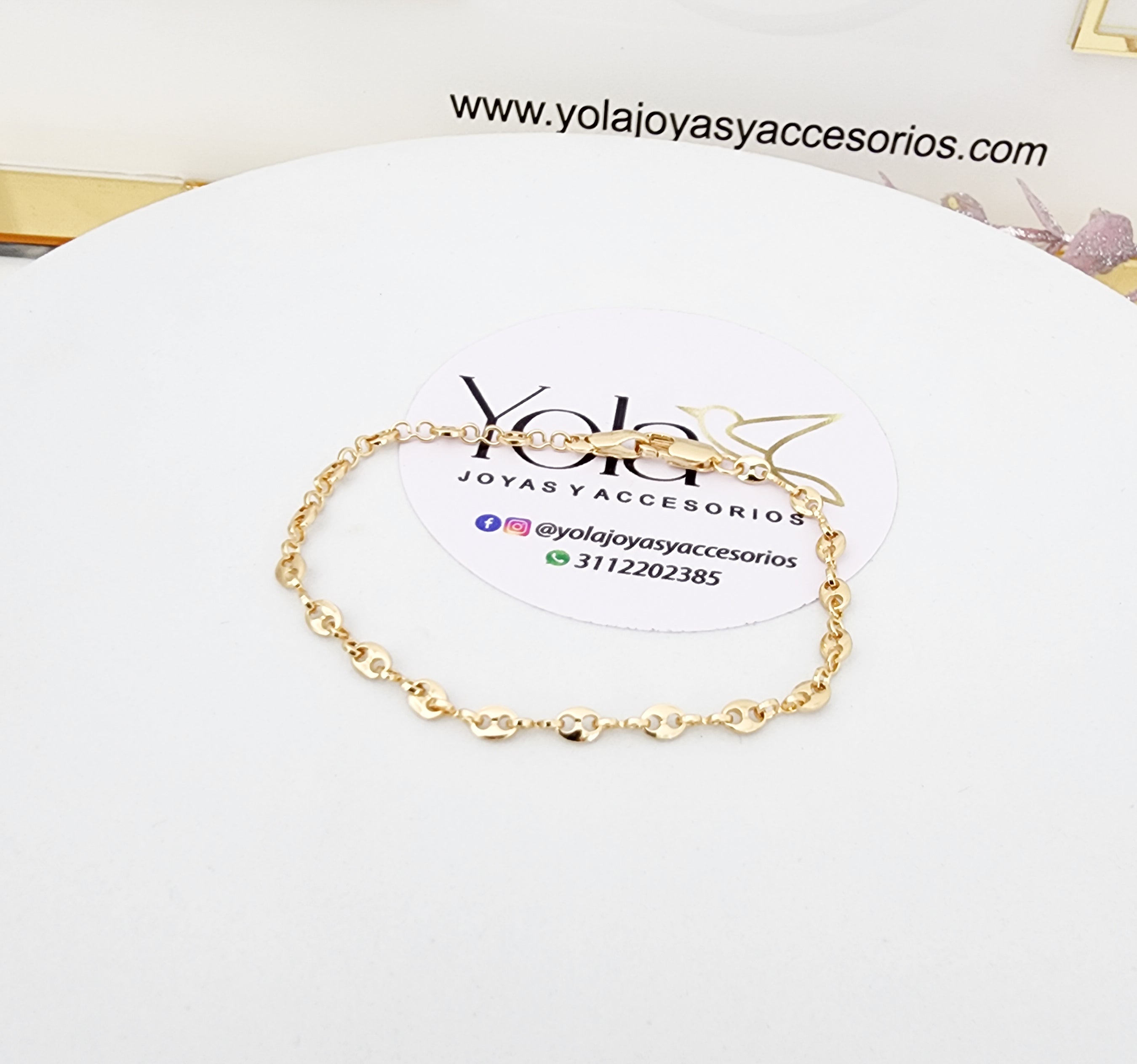 Pulsera oro laminado