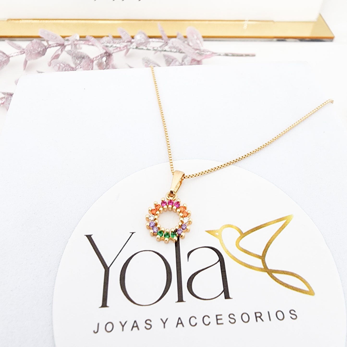 Collar oro laminado