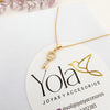 Collar oro laminado llave