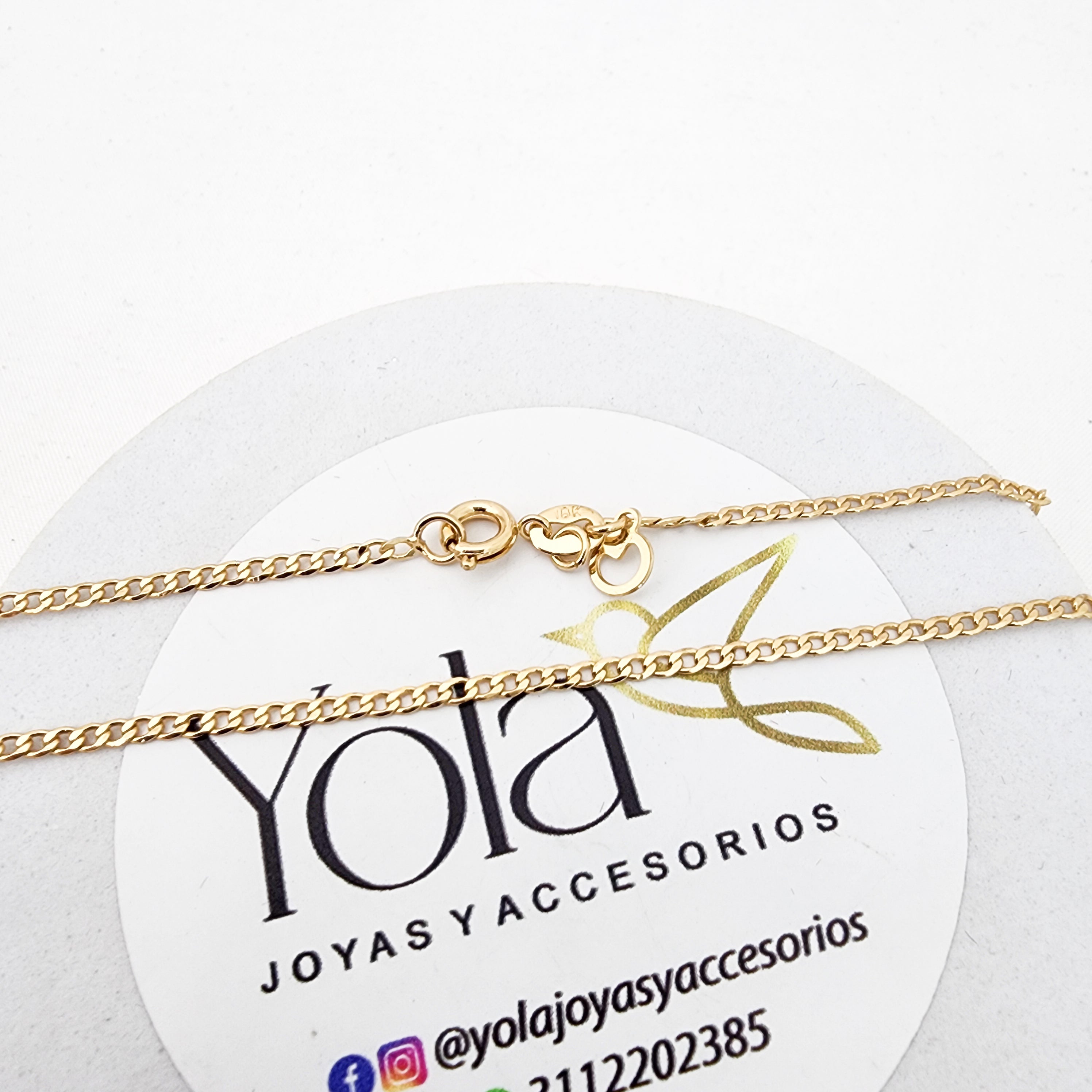 Cadena Oro Laminado Cubano