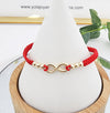 Pulsera Tejida oro laminado