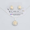 Juego Collar y Arete virgen