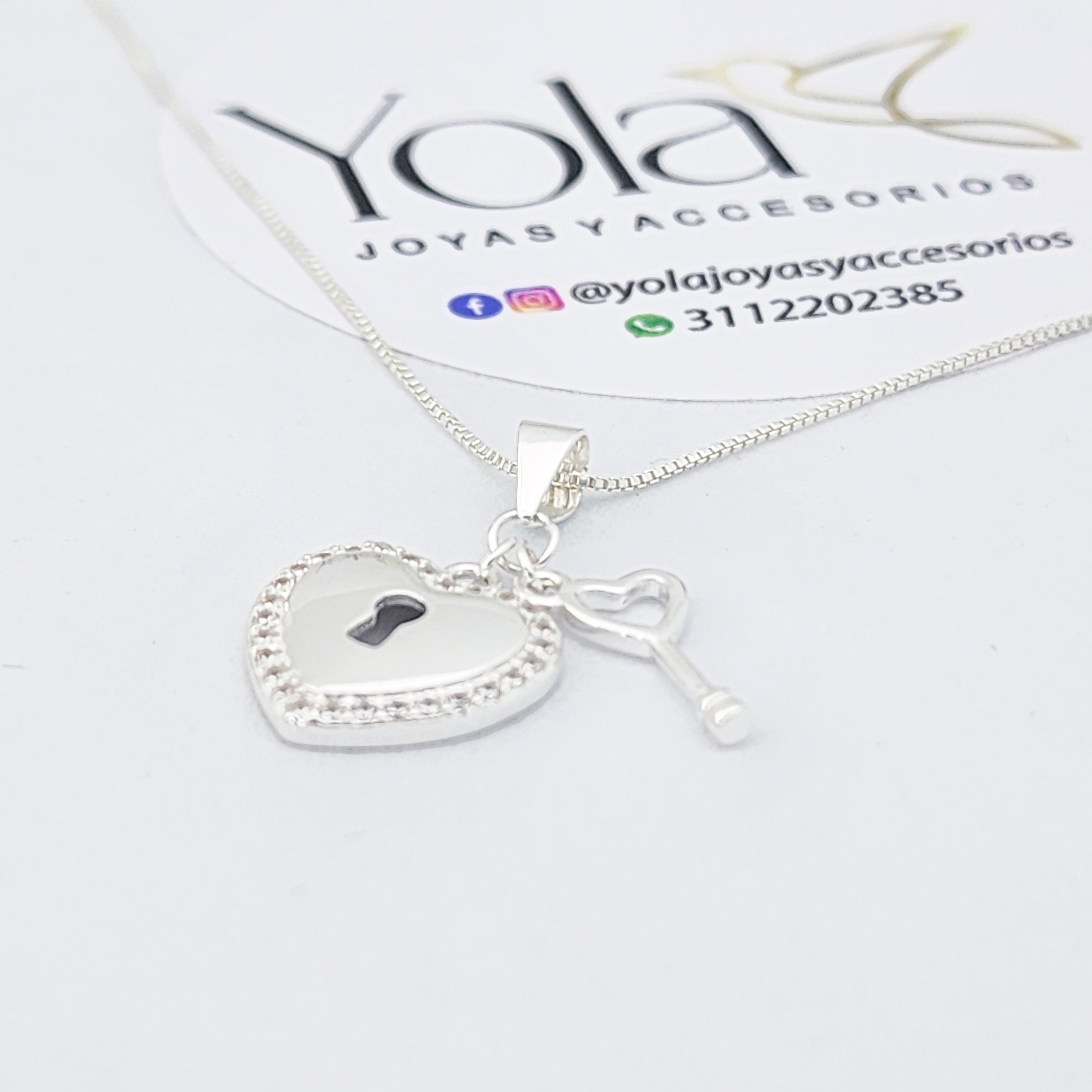 Collar Corazón corazon candado