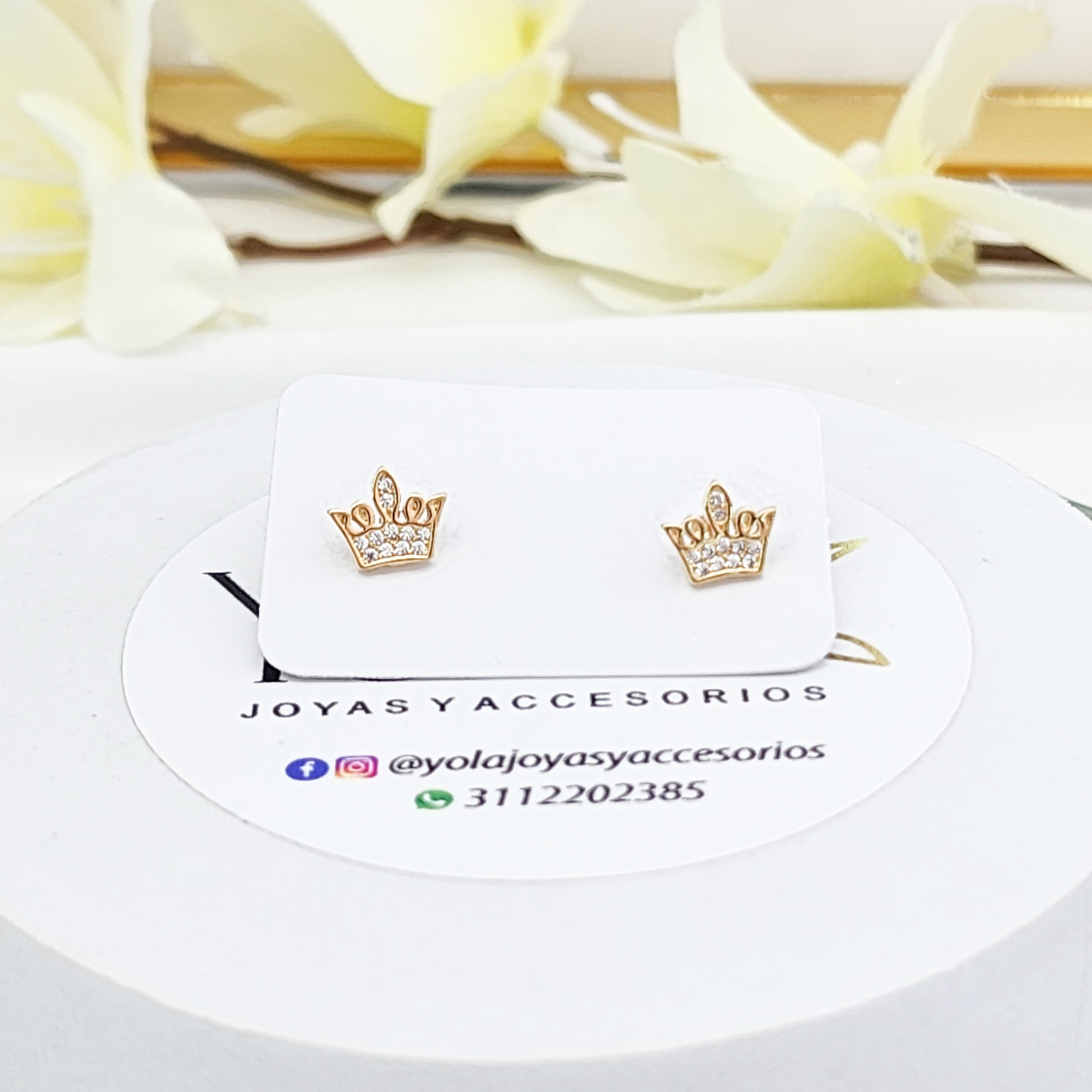 Topos Oro Laminado corona rosca seguridad