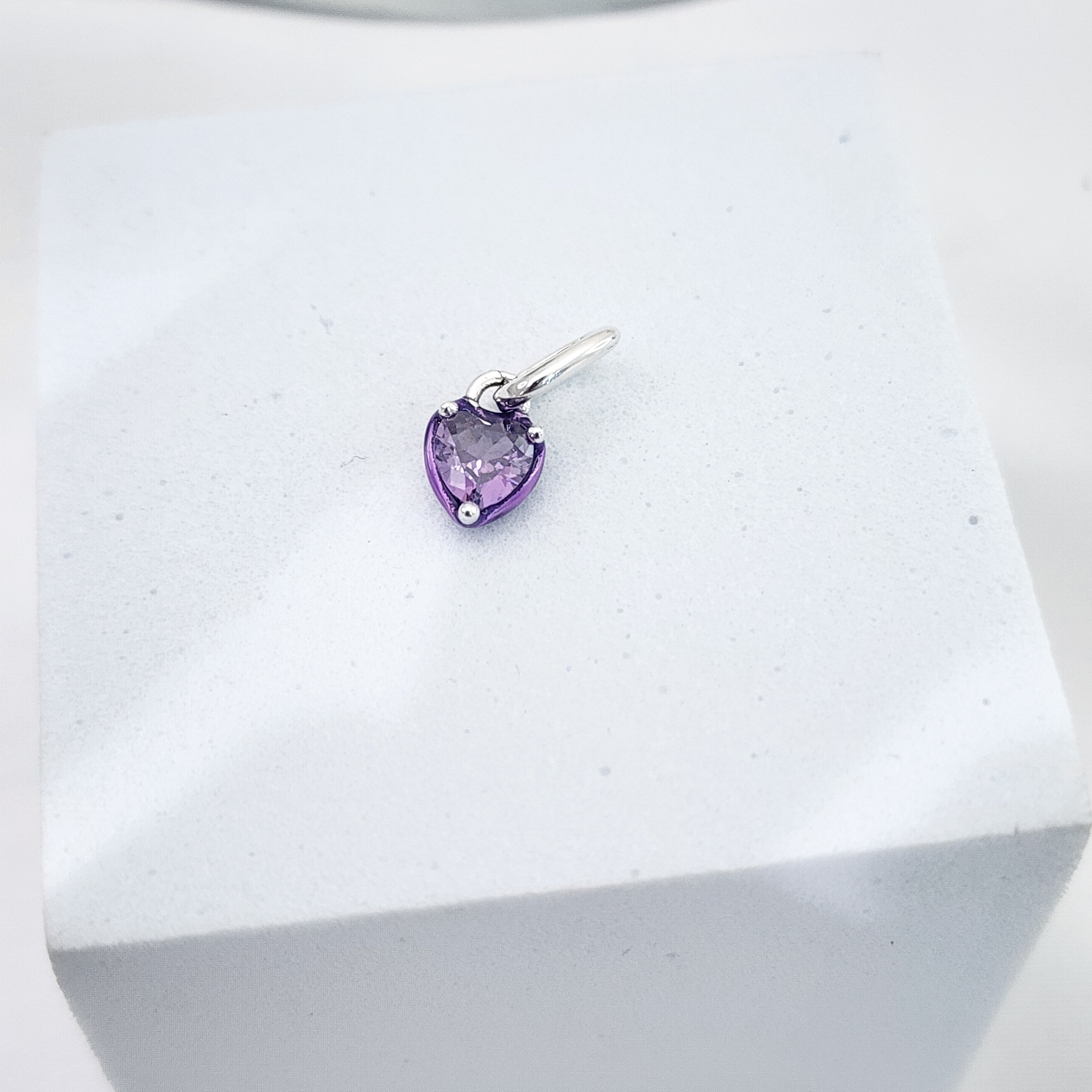 Mini Dije corazon morado
