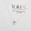 Collar oso morado