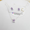 Juego Collar y Arete   oso