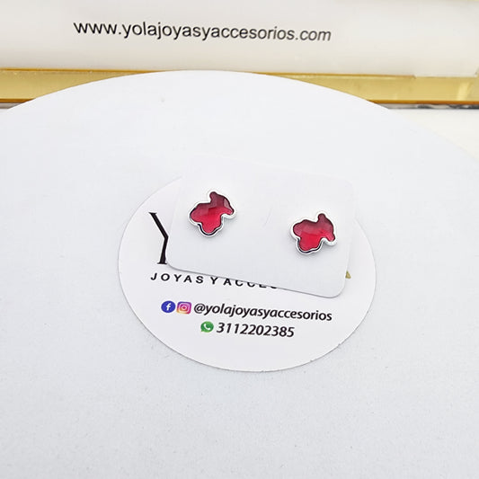 Arete Oso rojo
