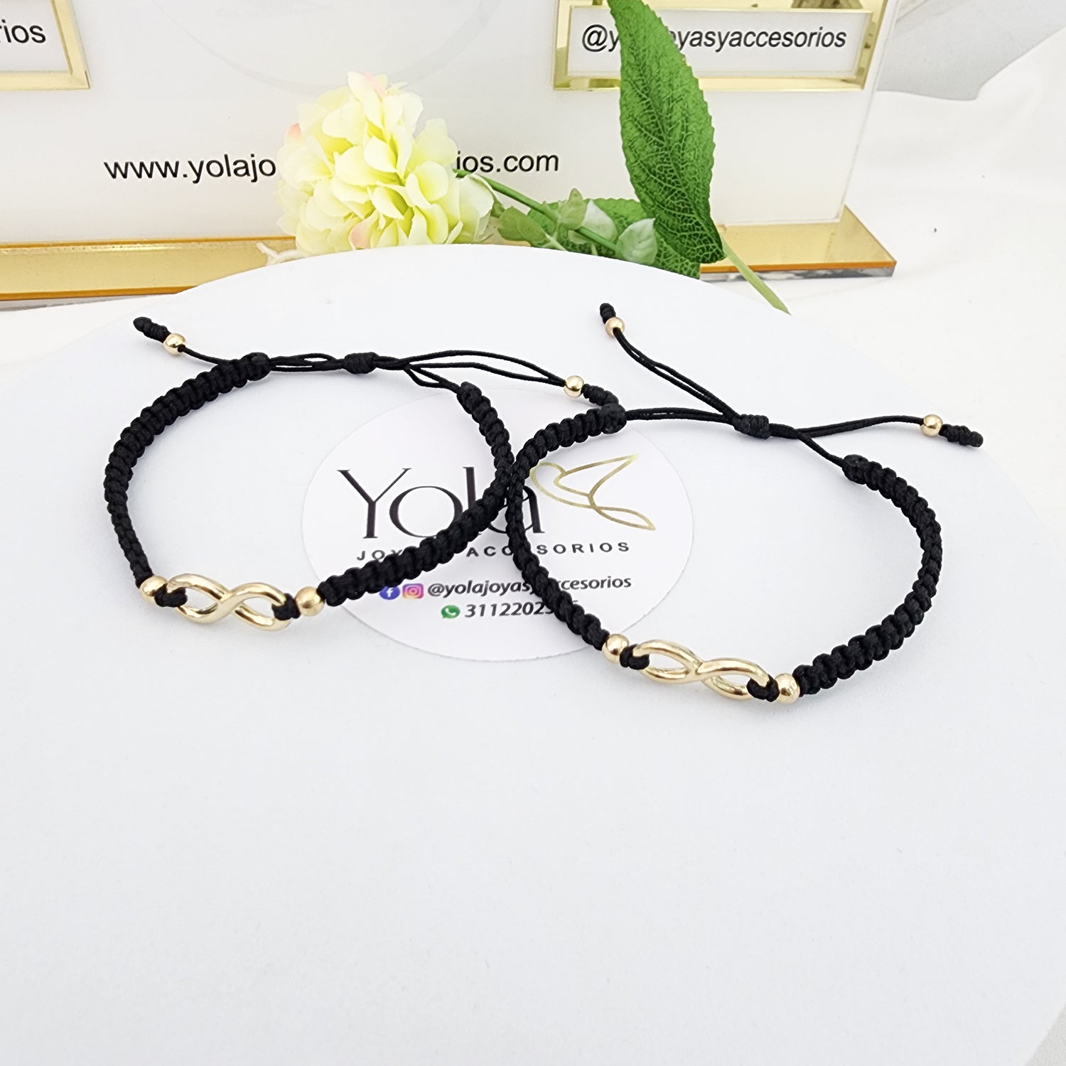 Pulseras paraja oro laminado