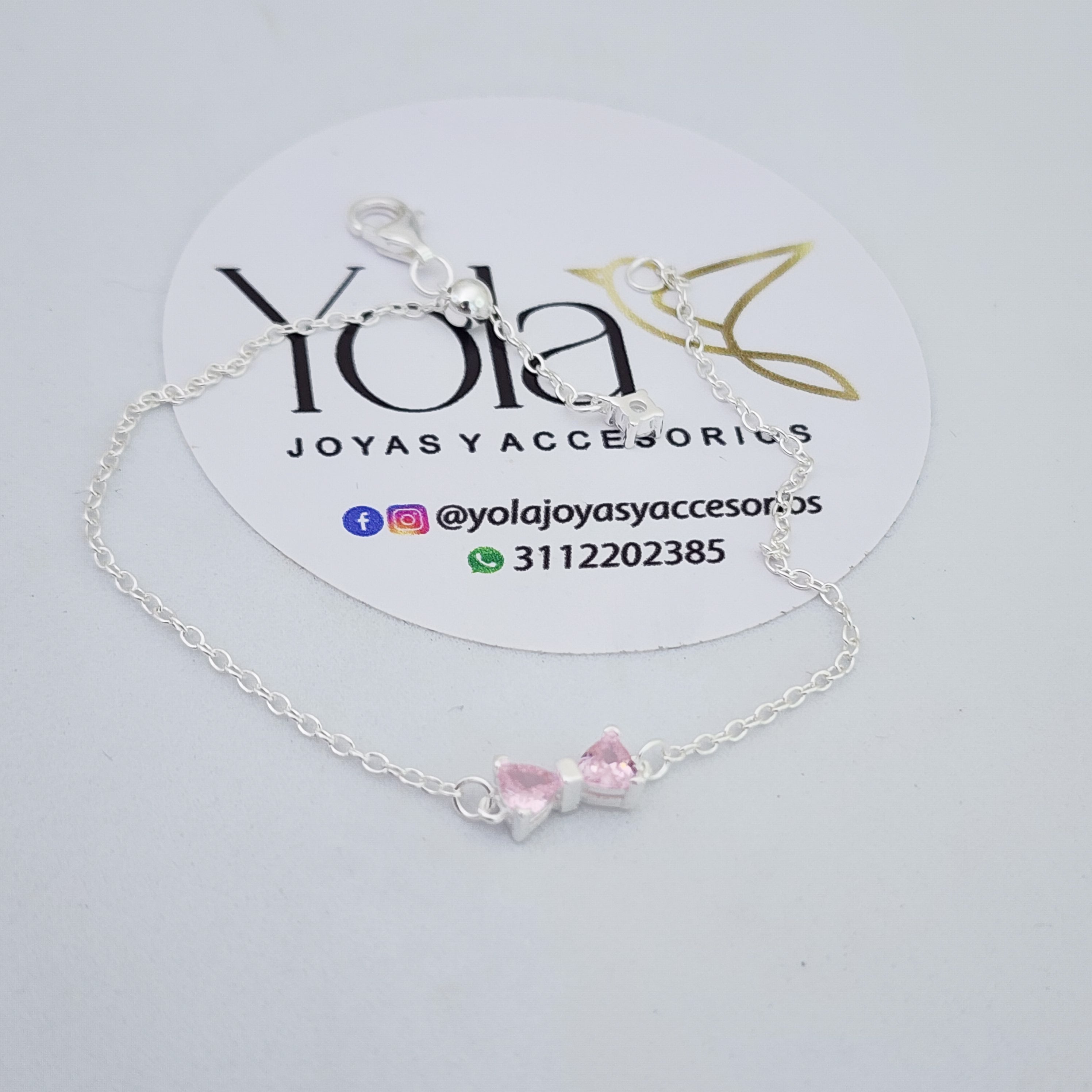 Pulsera lazo rosa