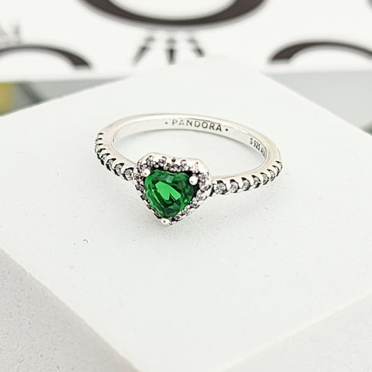 Anillo corazon verde