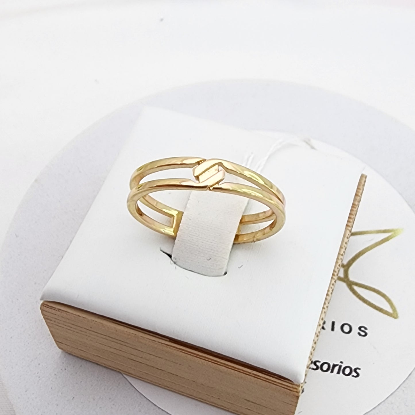 Anillo oro laminado