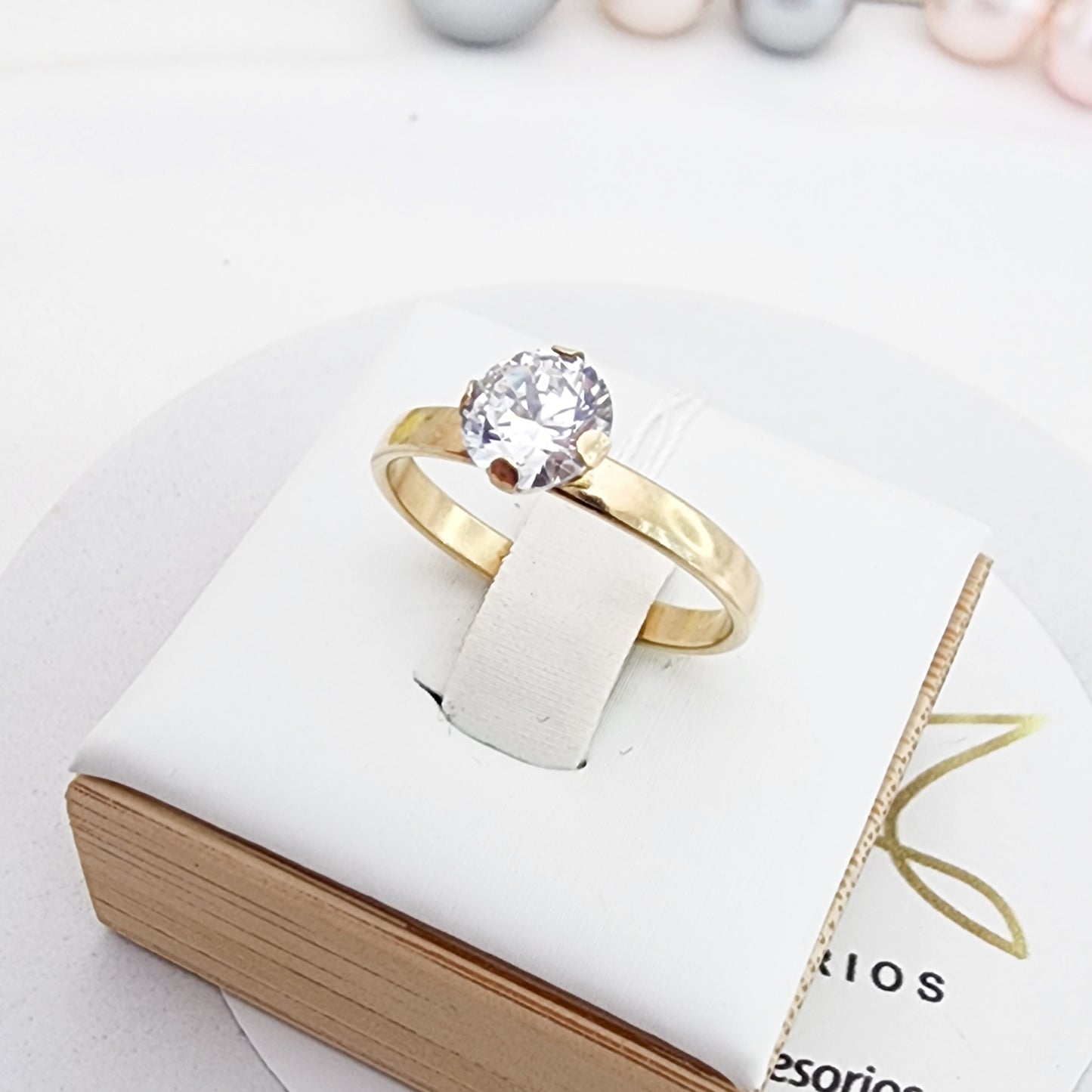 Anillo oro laminado