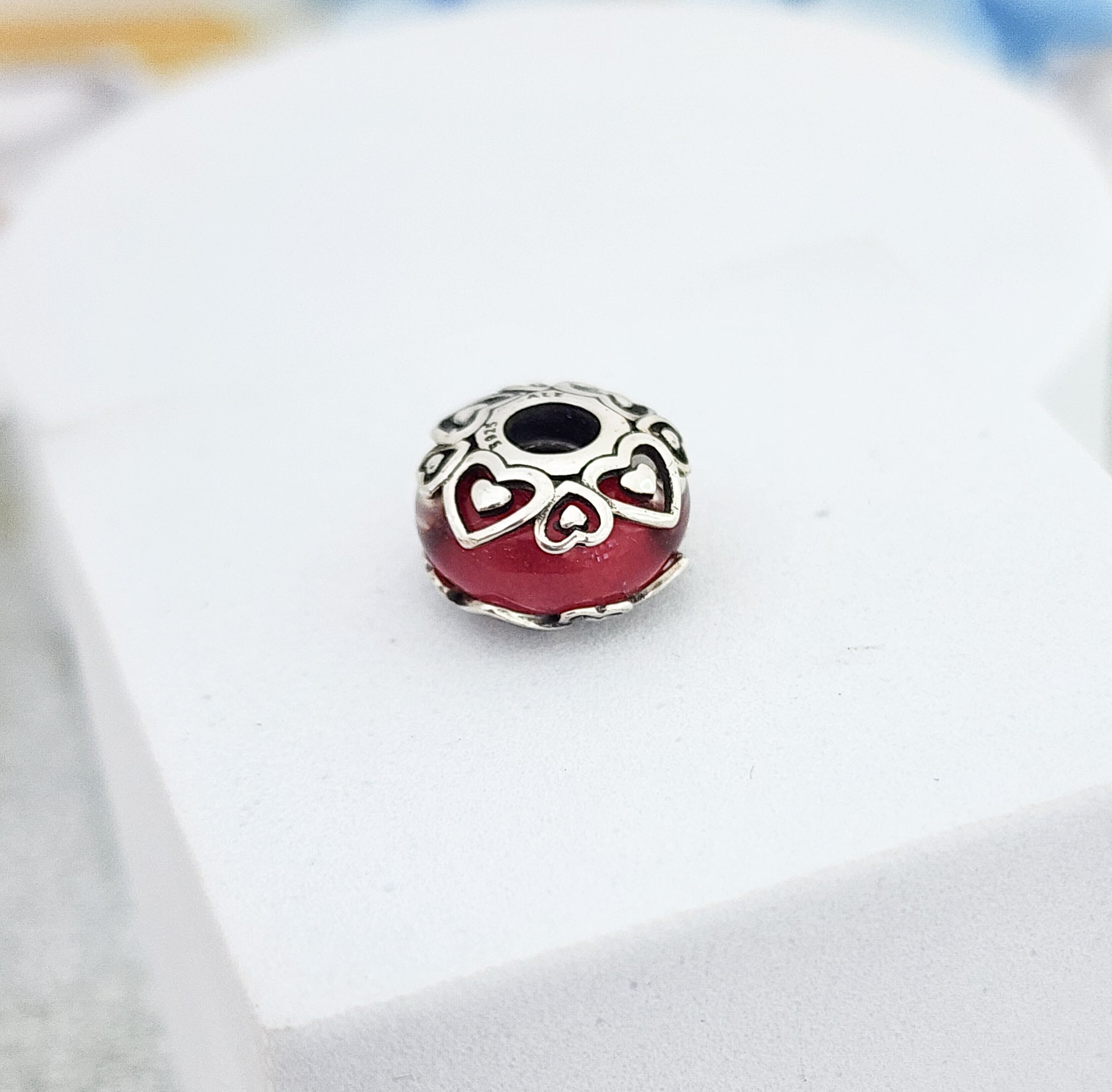 Charm Corazones Murano