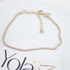 Pulsera Oro Laminado Tennis